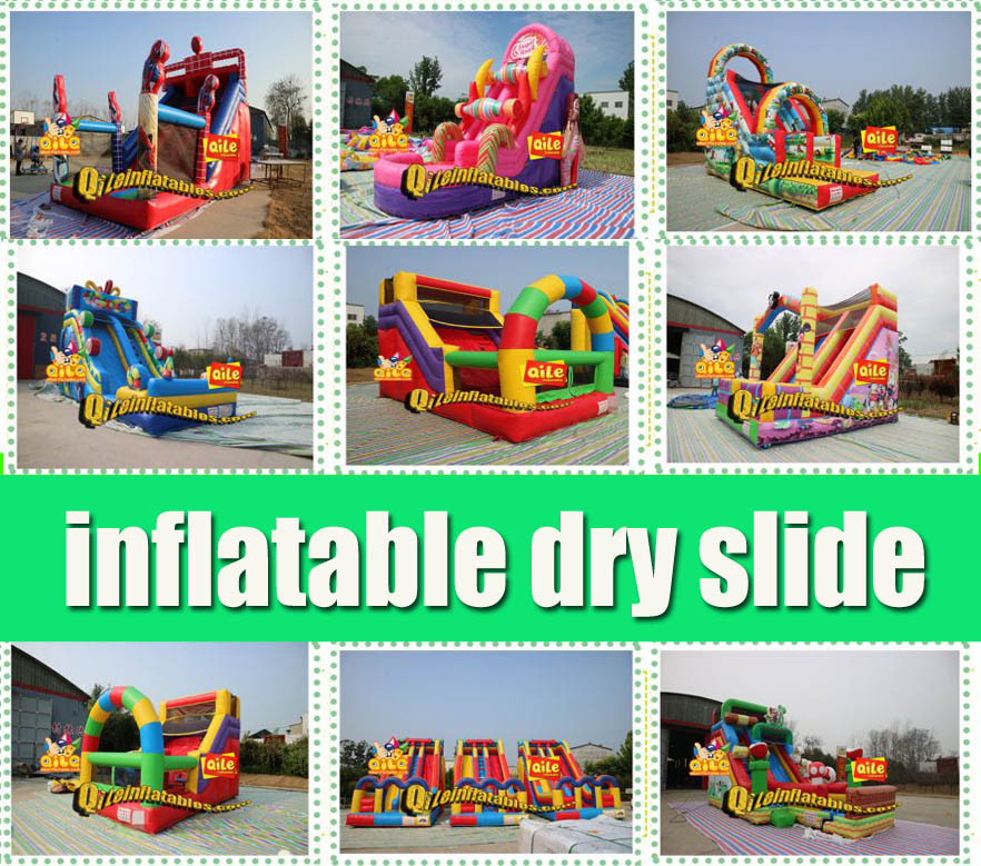 inflatable dry slide