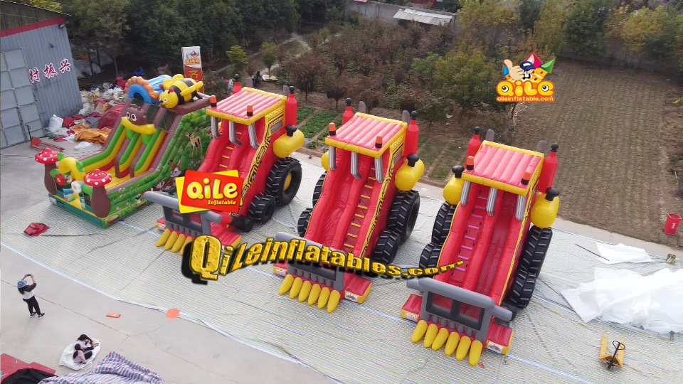 inflatable dry slide